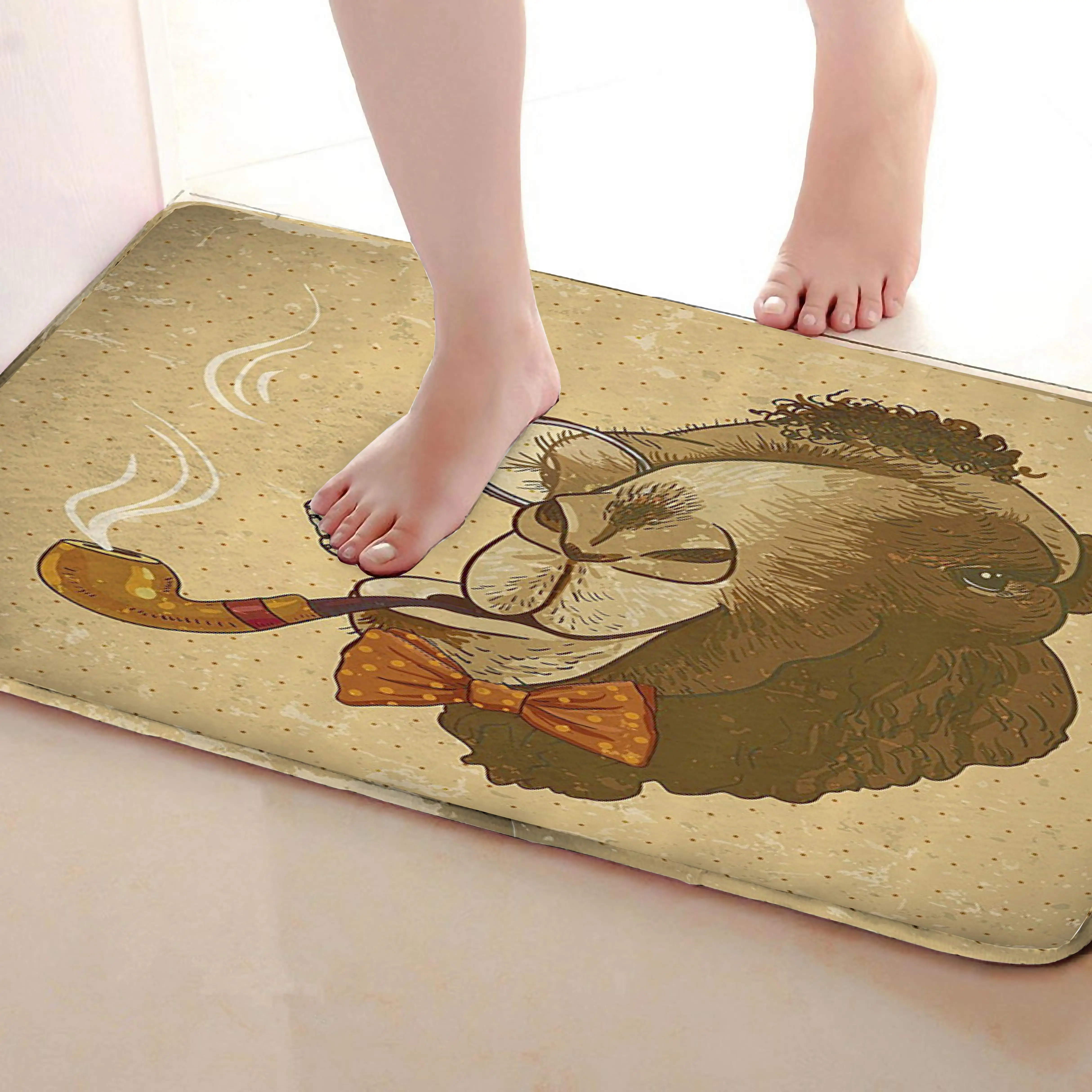 Верблюд Стиль Ванная комната Коврики, забавные Нескользящие Для ванной Коврики, Занавески для душа Интимные аксессуары, Коврики Чинг вашей душе Шторы