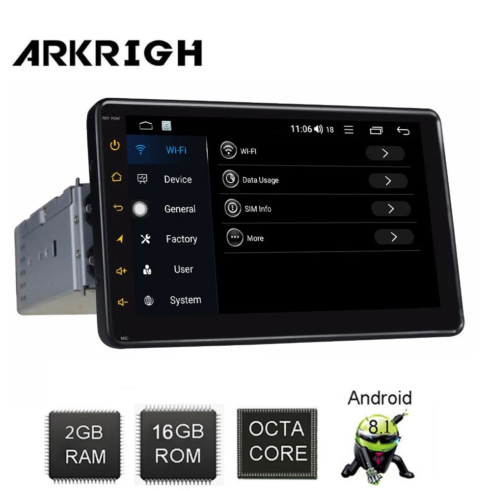 Sale ARKRIGHT 7" 1din Octa Core Universal Android 8.1 Car Radio Audio Stereo GPS Navis Carplay Wifi Head Unit/Car Multimedia Player 2 Sale ARKRIGHT 7" 1din Octa Core Universal Android 8.1 Car Radio Audio Stereo GPS Navis Carplay Wifi Head Unit/Car Multimedia Player 2