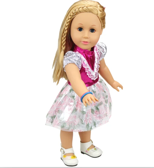 Free shipping hot 2014 new style Popular 18 American girl doll clothes dress b867