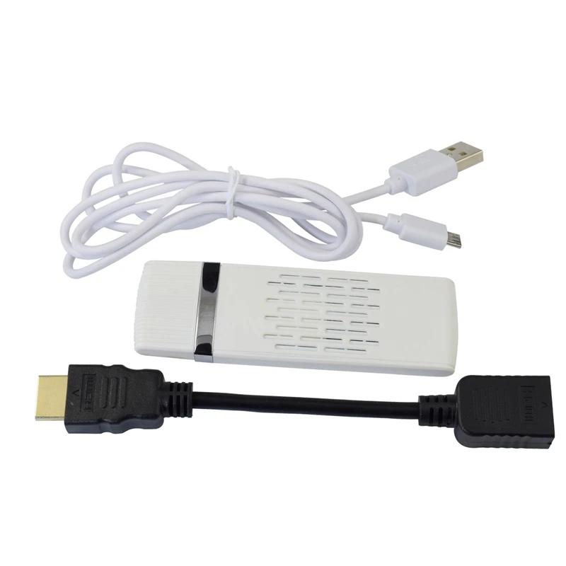 Беспроводной Wi-Fi HDMI ключ телефон к телевизору видео адаптер для iPad iPhone XS MAX XR X 5 6 7 8 SAMSUNG S8 S9 для HUAWEI P20 P30 Android - Цвет: White with hole