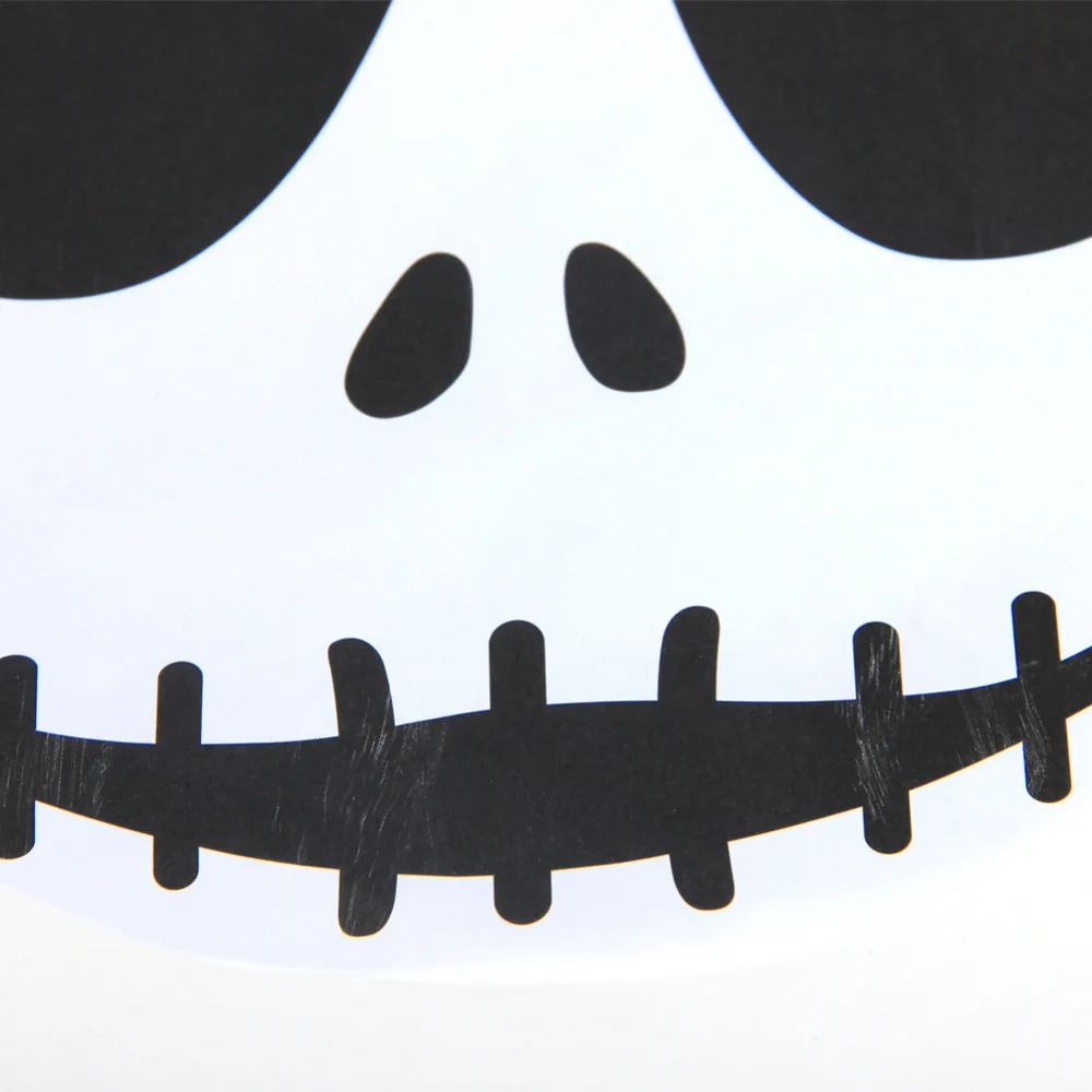 Украшения к Хэллоуину 1 шт./компл. большие! 30 см белый призрак Джек Скеллингтон лицо подвесной бумажный фонарик для Хэллоуин вечерние принадлежности