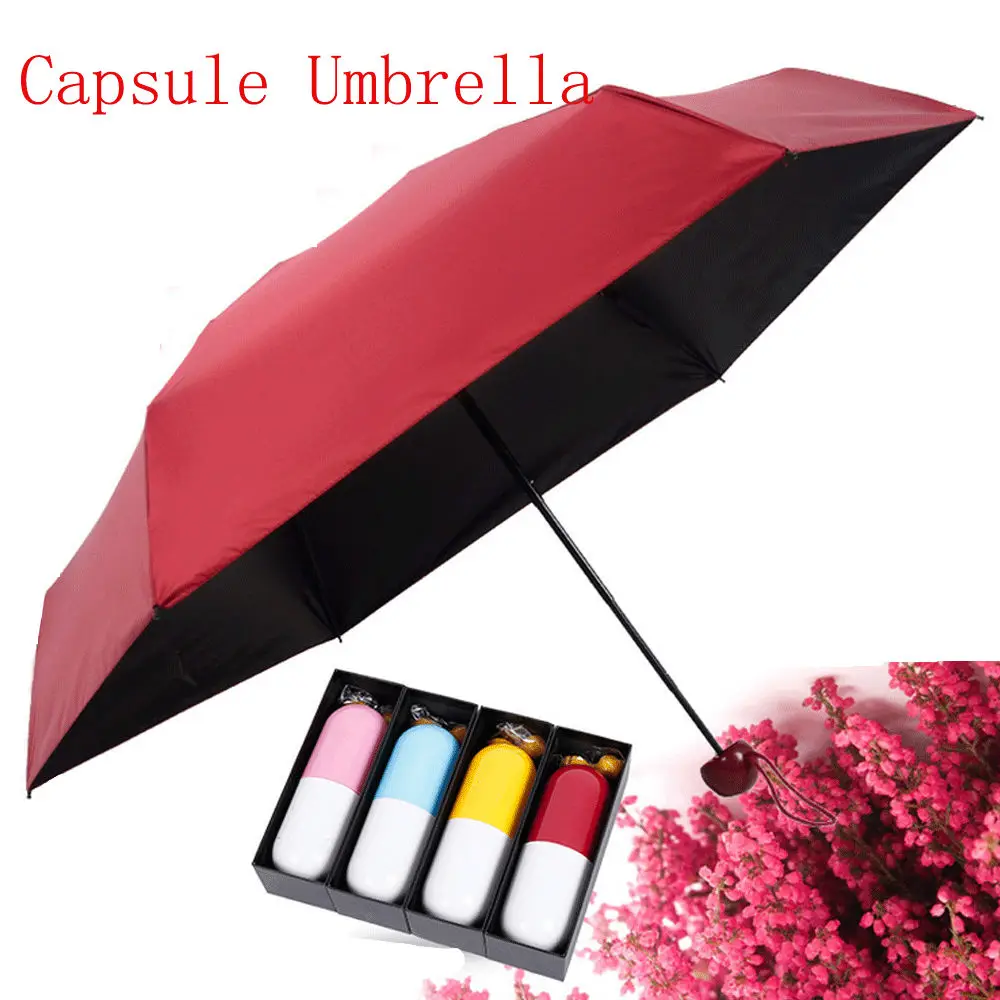 

Mini Pocket Umbrellas Folding Waterproof Compact Super Windproof Anti-UV Rain Sun Portable Travel Umbrellas For Women Men Kids