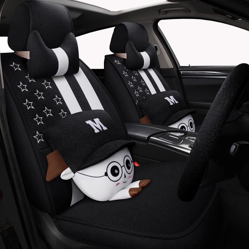 

New Cartoon Universal car seat covers for renault capture clio 2 4 duster fluence kadjar of 2018 2017 2016 2015