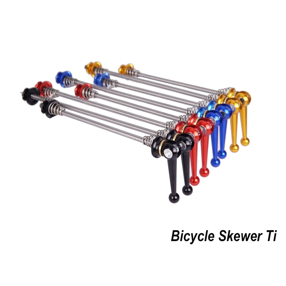 

MTB Road Bike Bicycle QR Ti Skewers Ultralight 9mm 5mm Wheel Quick Release 100 135 Hub Wheel Hub Alex Skewers