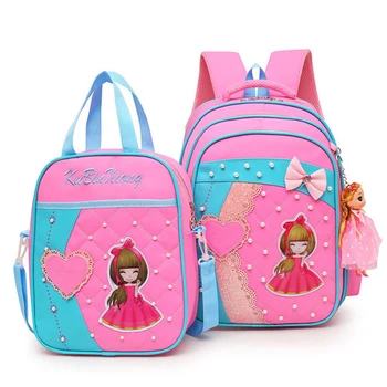 

Cute Girls School Bags Children Orthopedic Primary School Backpack satchel kids book bag Princess Schoolbag Mochila Infantil