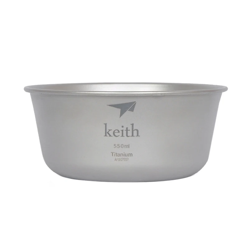 Keith 550 ml Titanium tazón camping tazón exterior Ti5321/Ti5322 Keith 550 ml Titanium tazón camping tazón exterior Ti5321/Ti5322