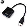 Адаптер HDMI в VGA, цифро-аналоговый адаптер папа-мама 1080P, конвертер видео и аудио для ПК, ноутбуков, планшетов, ТВ-приставок, DVD ► Фото 2/4