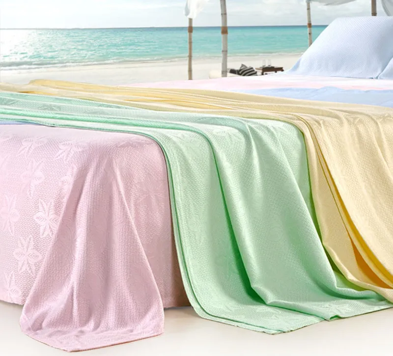 New 2016 Blanket Bamboo Blanket for Adult Summer Style Throw Rugs Solid Brand Blanket Super