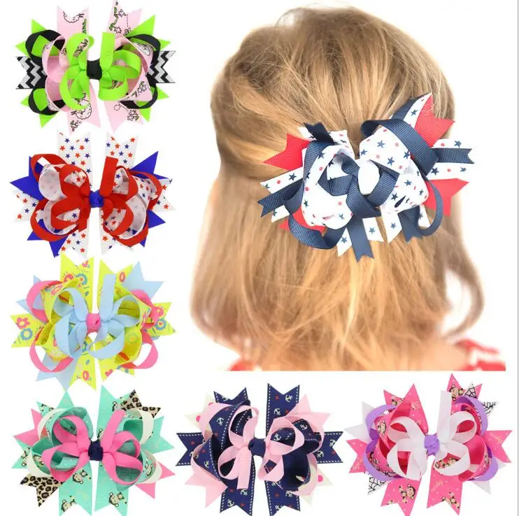 

2018 New Girls Hair Clip Cartoon Bow Hairpins