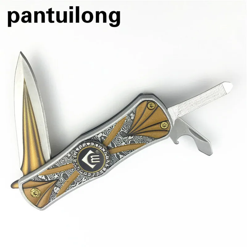 

Multi Knife Fingertip Top Outdoors Micarta Pocket Jackknife Self Protection Fold Function karambit cs go The new listing faca