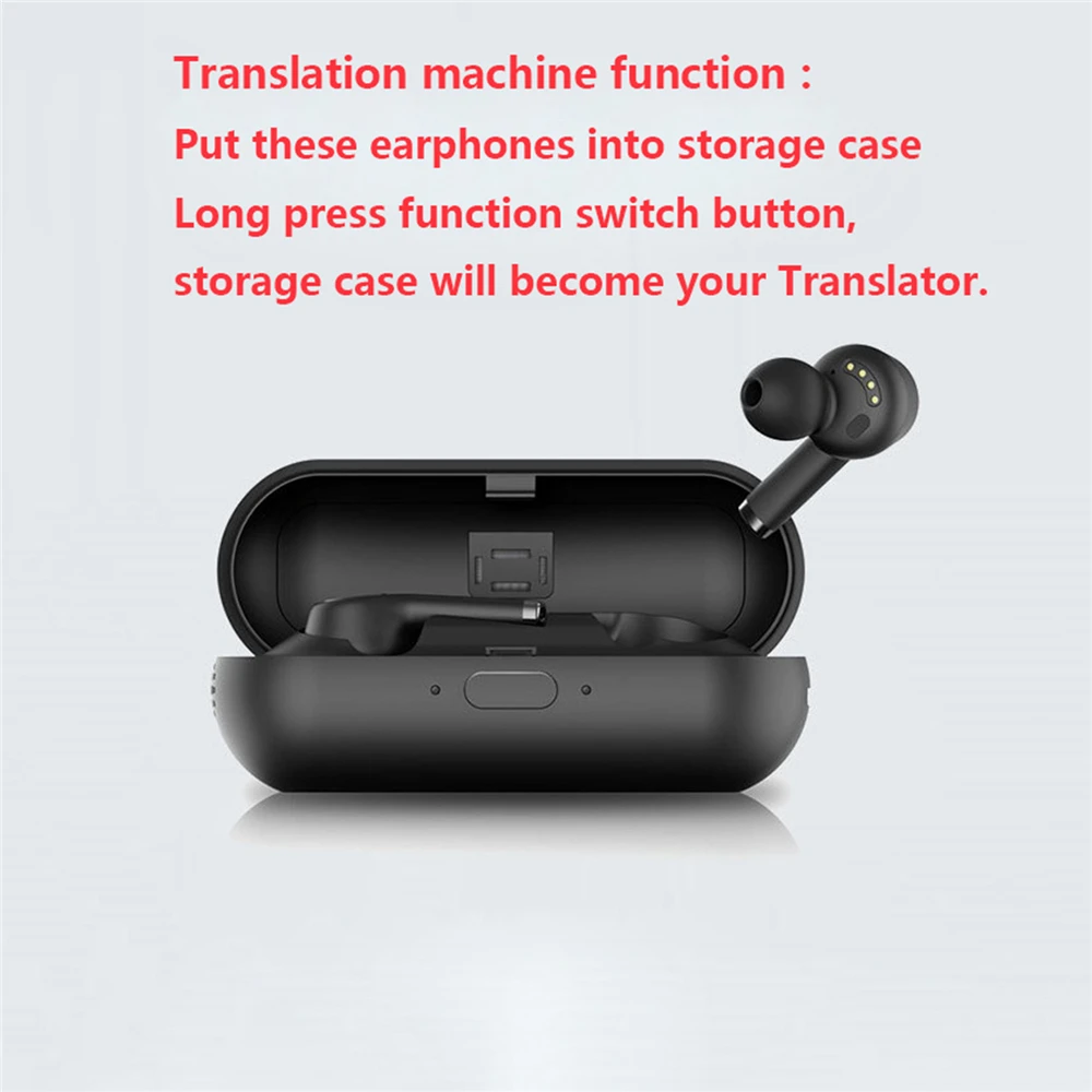 

Intelligent Voice Translator 19 Languages Translate Headset Wireless Bluetooth 5.0 Translator Earphone for iphone Android Phones