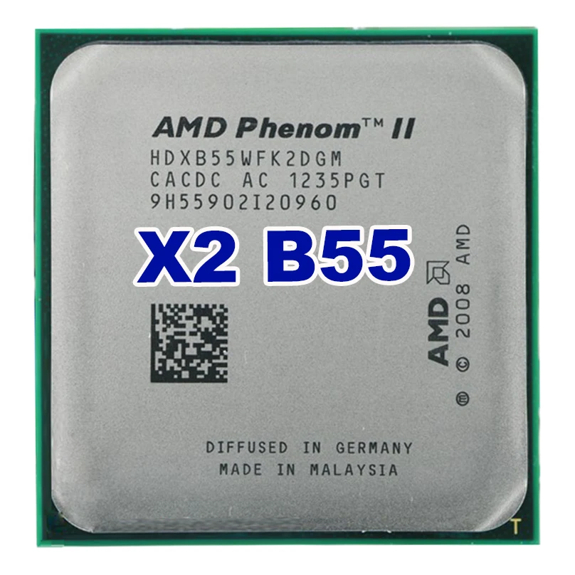 Original AMD Phenom II X2 B55/6M/3.0G/AM2+/AM3 Desktop computer ...