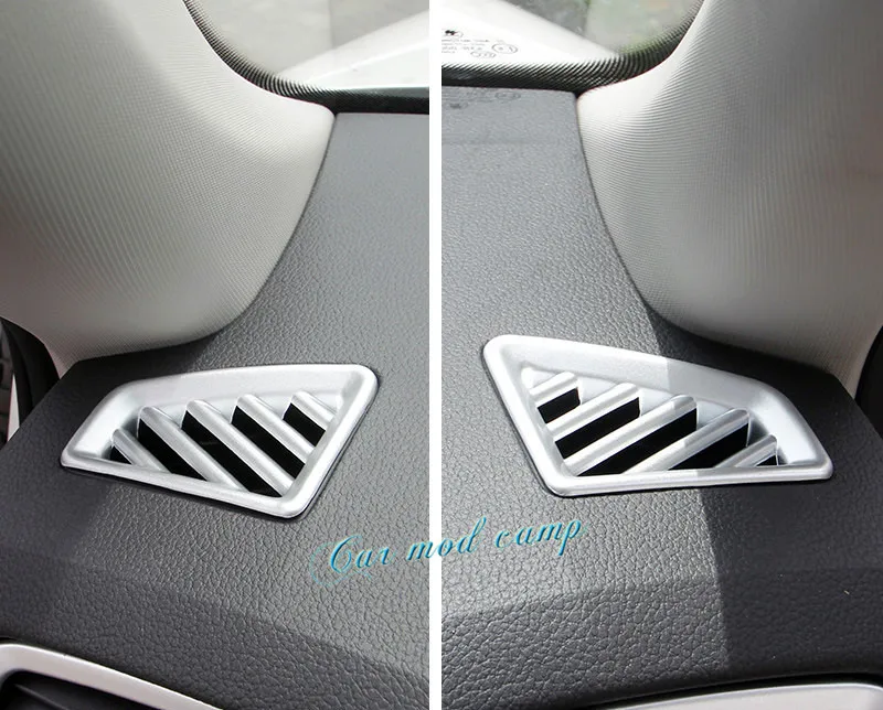 

For Skoda Kodiaq 2017 - 2018 ABS Interior Upper Air Vent Outlet Cover Decoration Trim 2pcs Car Styling accessories!