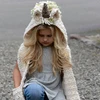 Шапка единорог с шарфиком, детский шарф «Единорог», шапка 2 в 1, теплые вязаные шапки для новорожденных девочек, зимняя шапка, детские вязаные шапки из шерсти ► Фото 3/6