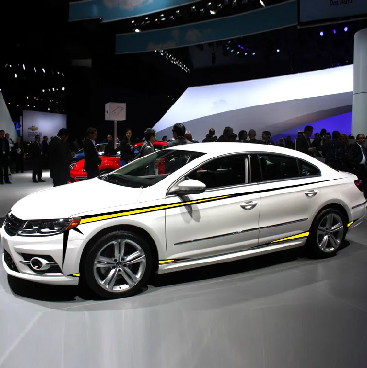 Универсальный Полный комплект наклеек на двери и талию под заказ для Volkswagen CC Jette