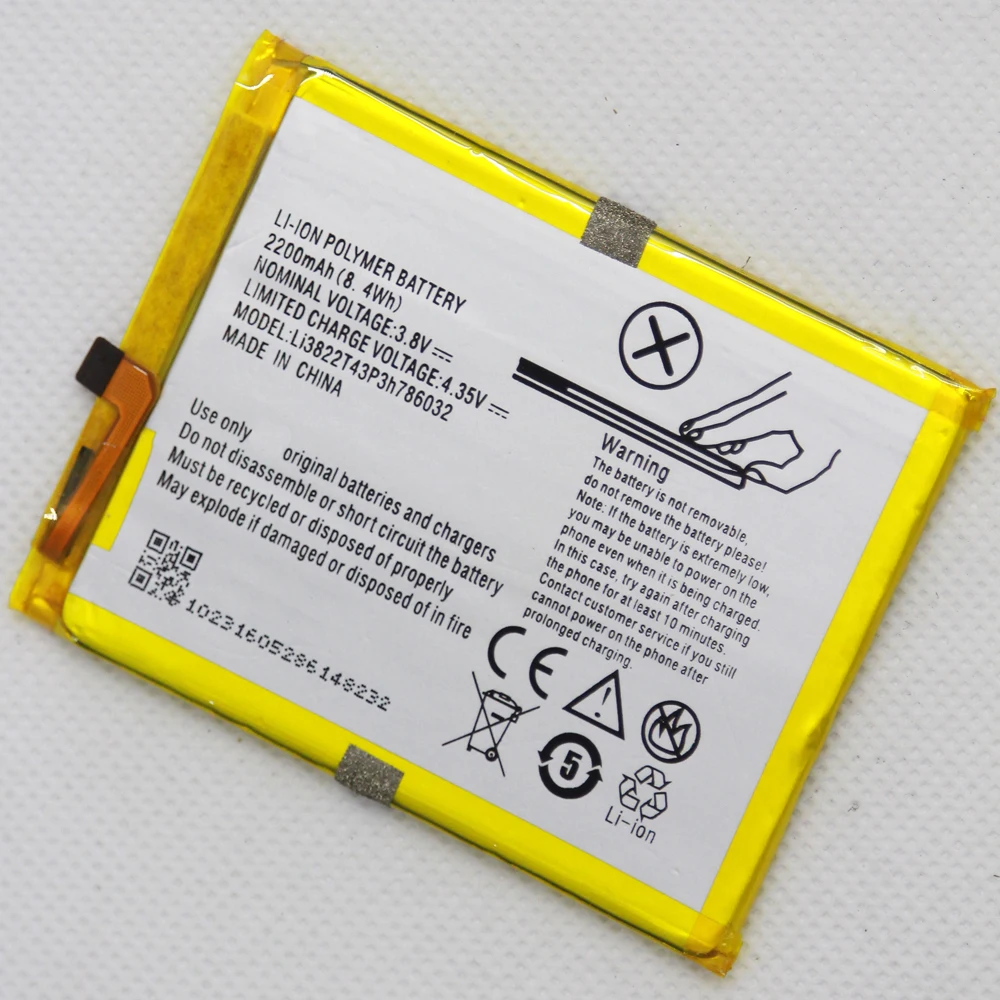 С инструментами 2200 мАч Li3822T43P3h786032 Аккумулятор для ZTE Blade X7 D6 V6 Z7 T660 T663