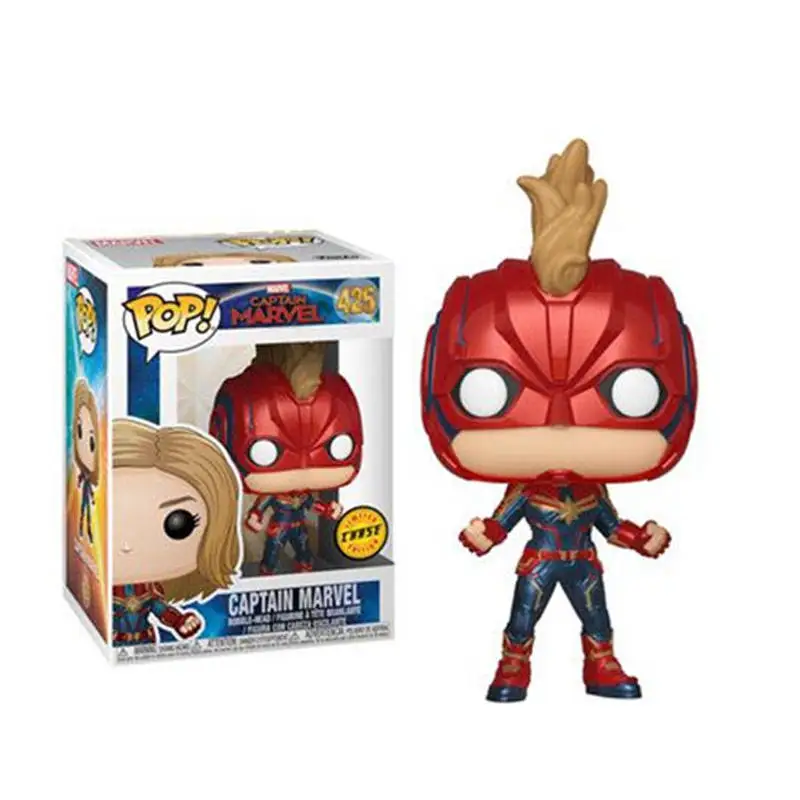 

FUNKO POP Marvel Movie Avengers 4: Endgame CAPTAIN MARVEL PVC Action Figure Collectible Model toys for Children Christmas Gift