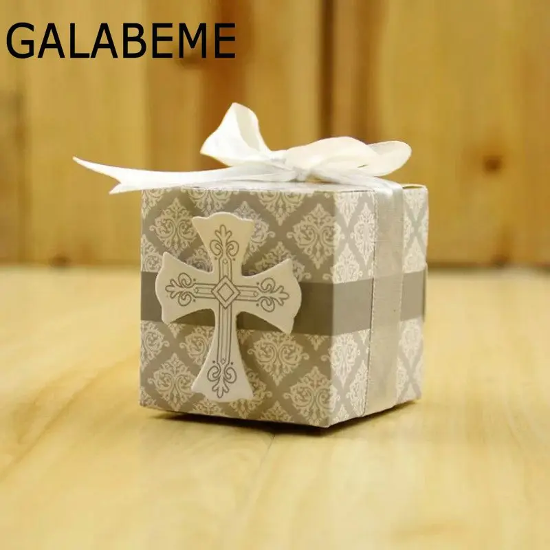 Galabeme 12PC Crossing Candy Boxes Angel Gift Box For Baby Shower Baptism Birthday First Communion Christening Easter Decoration | Дом и сад