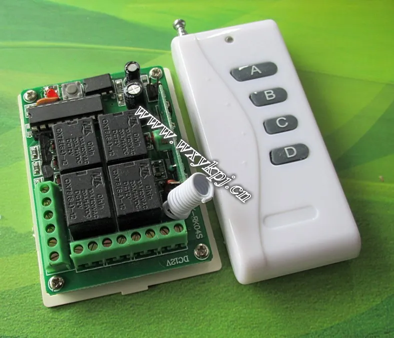 

Factory Sell Directly DC 12V10A 4Channel Wireless Remote Control System for any Security Auto Control System