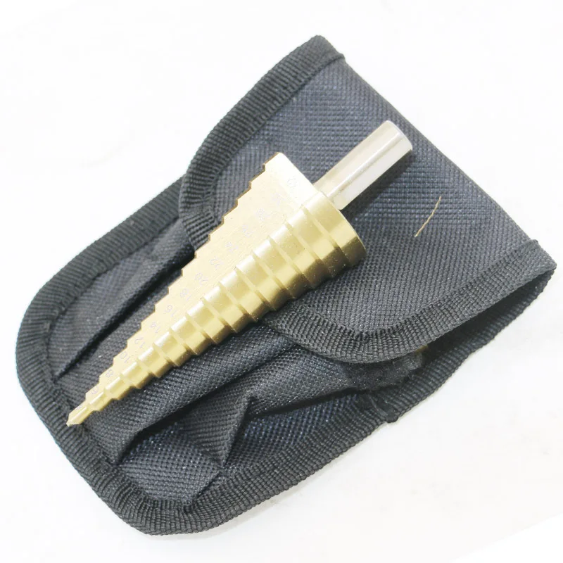 3pcs/lot 4-12/20/32mm HSS Steel Drill Bit Large Step Cone Titanium Coated Metal Cutter Tool Set With Pouch 3pcs/lot 4-12/20/32mm HSS Steel Drill Bit Large Step Cone Titanium Coated Metal Cutter Tool Set With Pouch