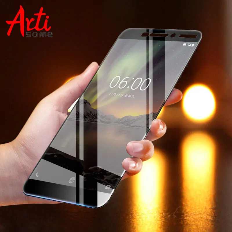 Artisome закаленное стекло для Nokia 6 (2017) 7 8 5 3 Защита экрана 9H полное покрытие |