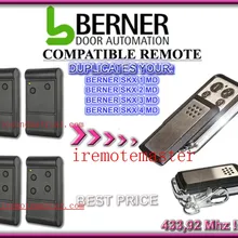 BERNER SKX1 MD, SKX2 MD, SKX3 MD, SKX4 MD совместимый пульт дистанционного управления