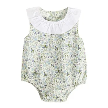 

Newborn Baby Rompers Toddler Girls Clothes Floral Print Romper Jumpsuit Outfits Summer New Born Girl Bebe Clothes 2019