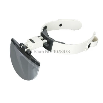 

Free Shipping 1.2X 1.8X 2.5X 3.5X Magnifying Glass for Diamond LED Hands Free Magnifier 1pcs/lot Jewelry Head Magnifier