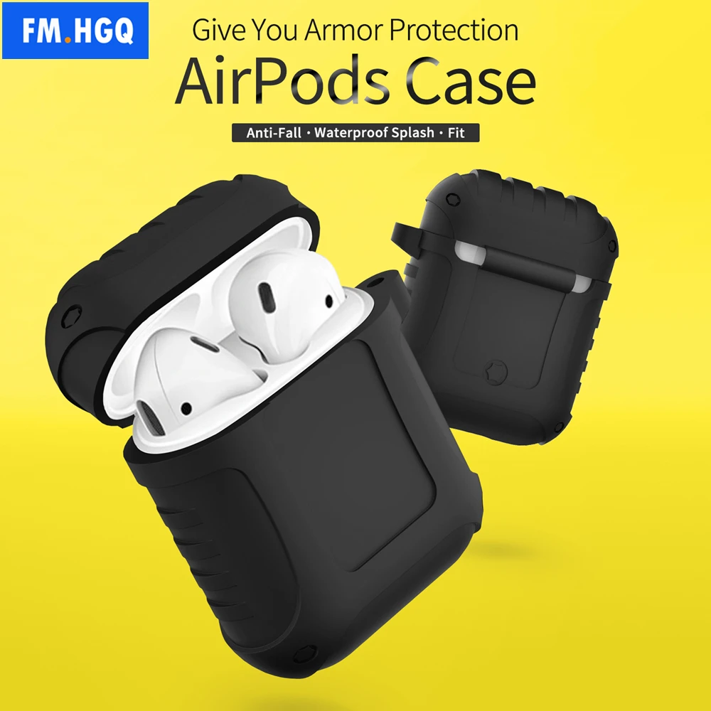 Earphone Case For Apple Airpods strap Soft Silicone headphone Case Earphone accessories Protective wireless bluetooth Cover