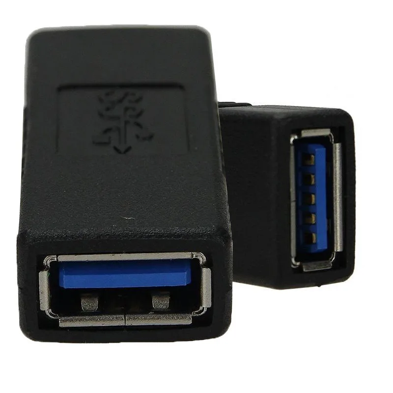 

New USB 3.0 Type A Female To Female F/F Plug Adapter Extension Connector Coupler Gender Changer Convert Connector HIgh Quality