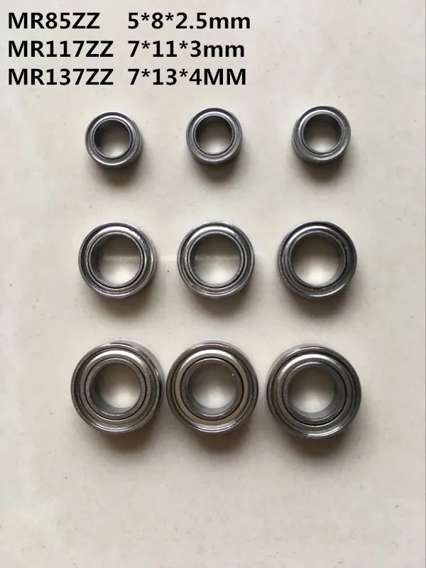 Каждый 3 шт. шариковый подшипник MR85ZZ MR117ZZ MR137ZZ с глубоким желобом | Обустройство