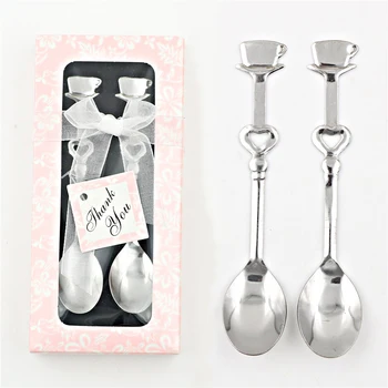 

1 Pair LOVE Tea Coffee Drinking Spoon Teaspoon Bridal Shower Wedding Party Favor Lover Valentine's Accessories Gift