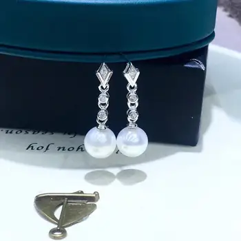 

Classical 925 Sterling Silver Earrings Component Findings Settings Mountings Parts Mounts for Pearl Jade Corals Stones Beads