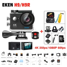 Действий камеры Оригинал ЭКЕН H9/H9R Дистанционного Ultra hd 4 К wi-fi камера 1080 P/60fps 2.0 ЖК 170D 4 К pro sport водонепроницаемый go камера