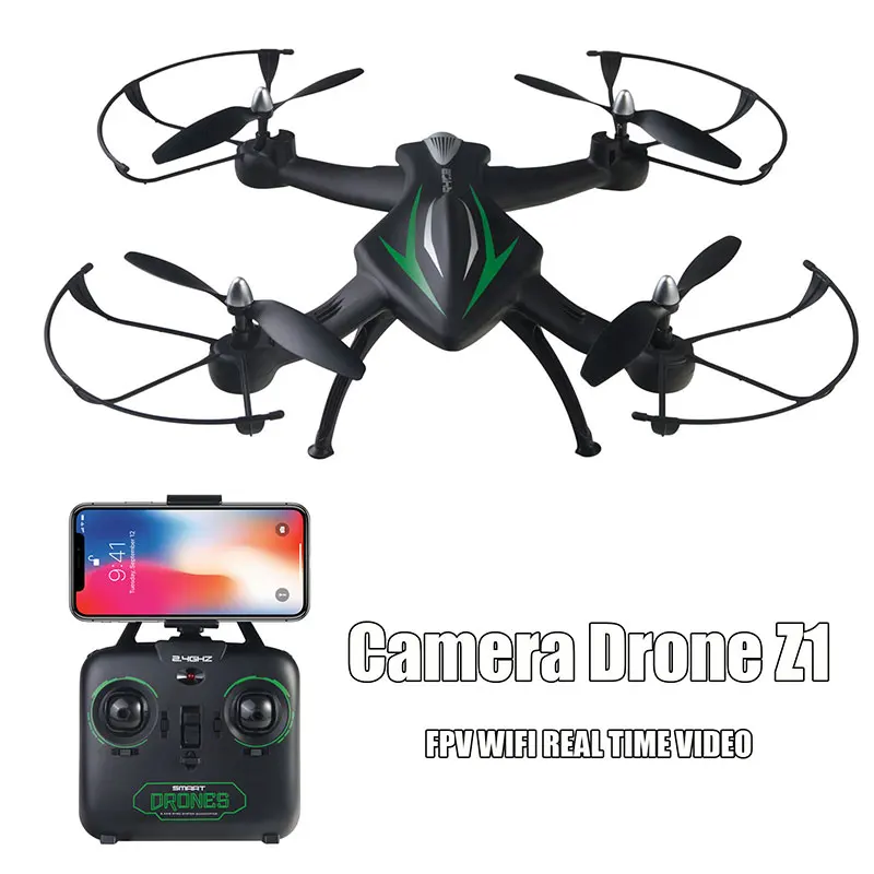 

Z1 Quadcopter 6-Axis Gyro 2.0MP Camera Wifi FPV Drone Height Hold APP One Key Return Quadcopter Toy for boy birthday gift