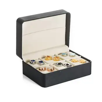 

Hot Sale Gift Cuff links Box for 6pairs Tie bar Box Gemelos Storage Box Cufflinks Case 26