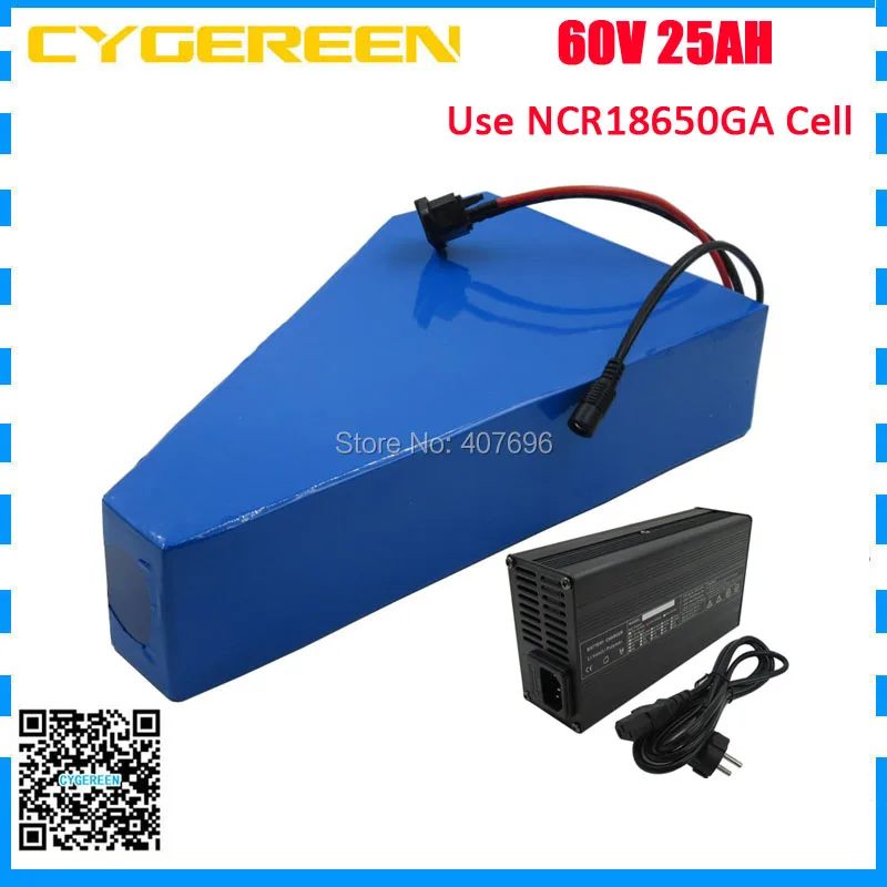 60V 25AH Triangle battery 60V 24.5AH lithium ion battery 60 V AKKU use