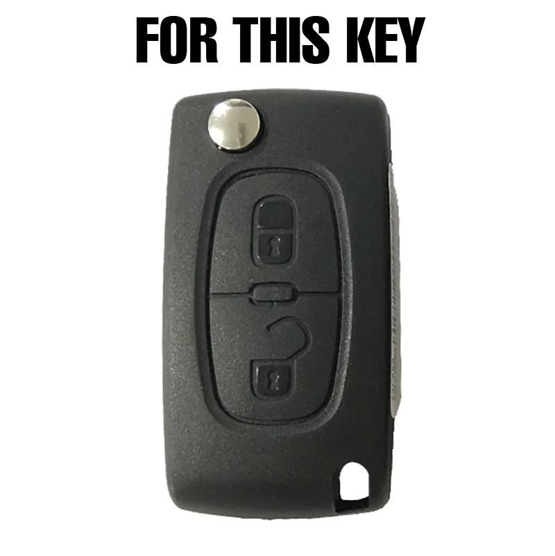 Силиконовый чехол для ключей Peugeot 308 207 307 3008 807 Expert Partner Citroen C2 C3 Fob оболочка