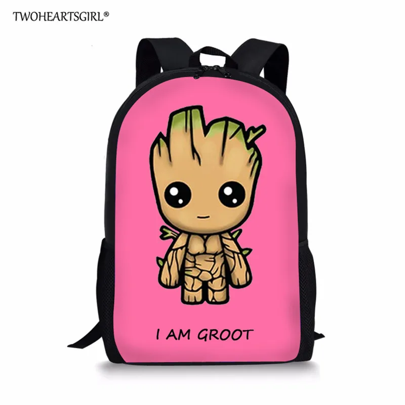 Новая школьная сумка с рисунком I am Groot для мальчиков-подростков, крутая ортопедическая школьная сумка, Черные милые детские рюкзаки для начальной школы - Цвет: Z2880C