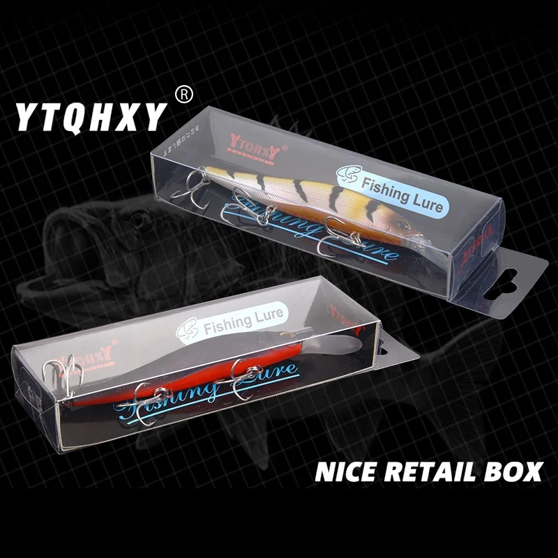YTQHXY Minnow жесткая наживка 135 мм 14 г медленно тонет с крючками Trebke Swimbait твердая