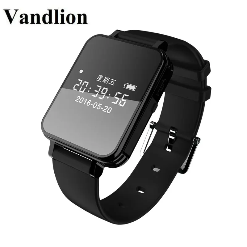 Vandlion Digital Audio Recorder Watch Voice Activated Recording Wrist Band 1536kbps Dictaphone OLED Screen Recorder Business V81