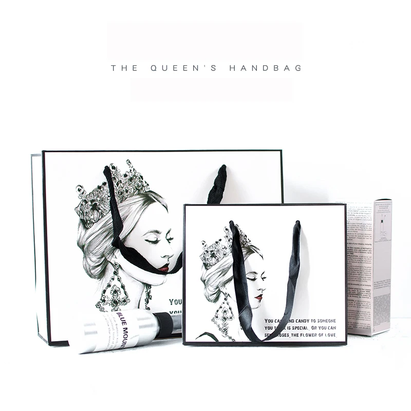 

High-grade Paper Queen Gift Bag Garment Bag Paper Reticule Packing Bag Holiday Supplies Wedding Bag Accessories