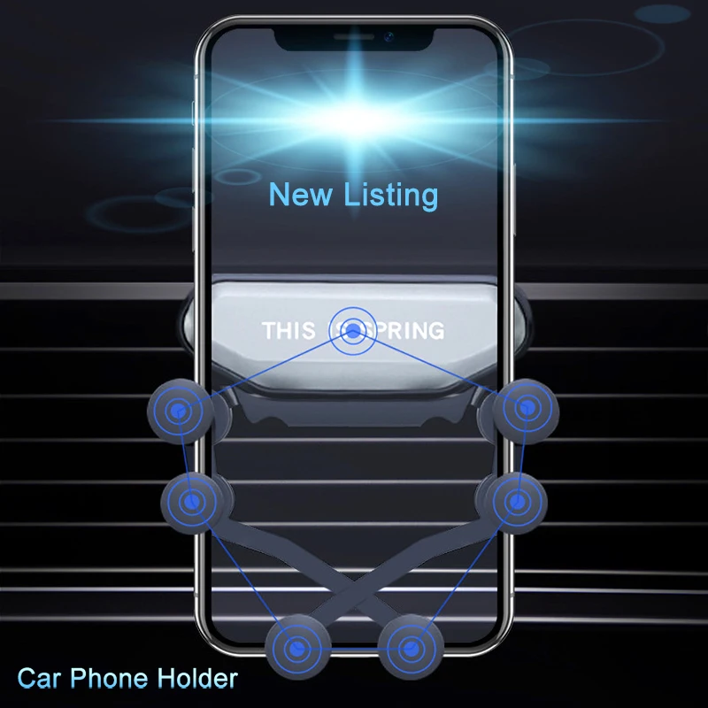 

Phone Holder For iPhone Huawei in Car Air Vent Grip Mount No Magnetic Holder Universal Auto Gravity Mobile Cell Smartphone Stand