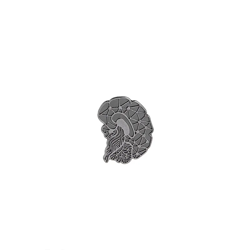 High Quality Personality Fashion Brain Alloy Brooch Accessories Collar Pin Friend Gift Wholesale | Украшения и аксессуары