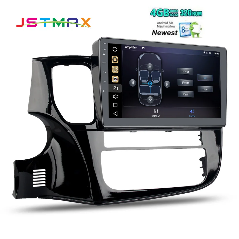 Восьмиядерный 10 2 &quotAndroid 8 0 Автомобильный gps радио плеер для Mitsubishi Outlander 2014 2017 с 4 Гб