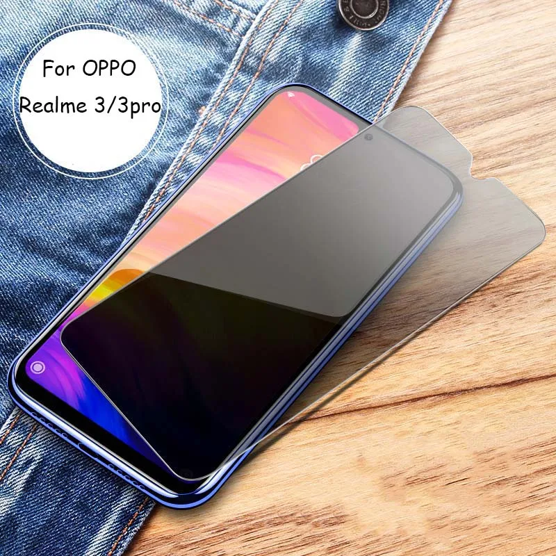 MicroData 9H для OPPO Realme 3 3 Pro Передняя антишпионская защитная пленка из закаленного стекла с антибликовым покрытием