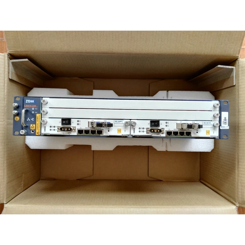 Оригинальный ZTE OLT ZXA10 C320 1GE оборудование для оптической линии GEPON 2 * SXMA источник