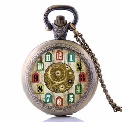 Старинные карманные часы цветок кварцевые часы для женщин мужское ожерелье с подвеской с цепочкой подарки Relogio