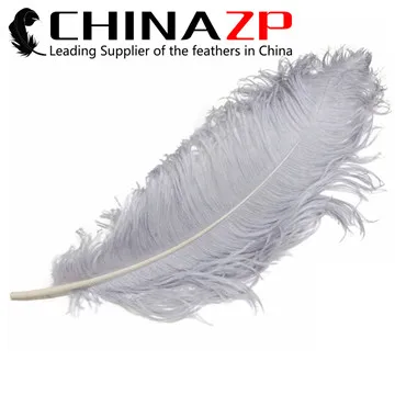 Grey CHINAZP перо розничная 45~ 50 см(18~ 20 дюймов) длина 50 шт/партия красочные большие пушистые страусиные перья для свадебных украшений - Цвет: Grey