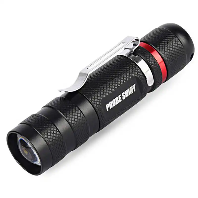 G700 Zoomable XML lanterna led Q5 Tactical Flashlight+14500 Battery+Charger+Case led flashlight rechargeable #4A28 (3)